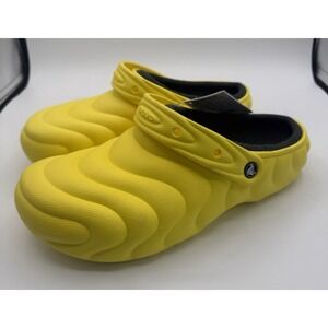 Crocs Classic Lined Overpuff Clogs Cyber Yellow 210059-77J Men's 6 Women's 8